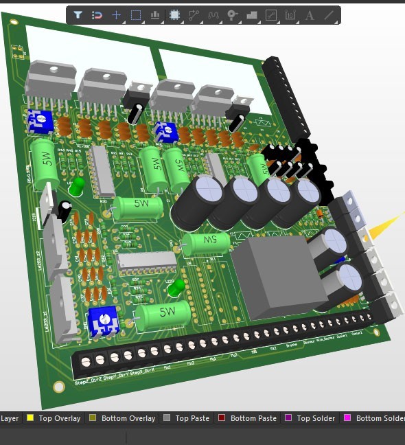 PCB fait sur ordinateur